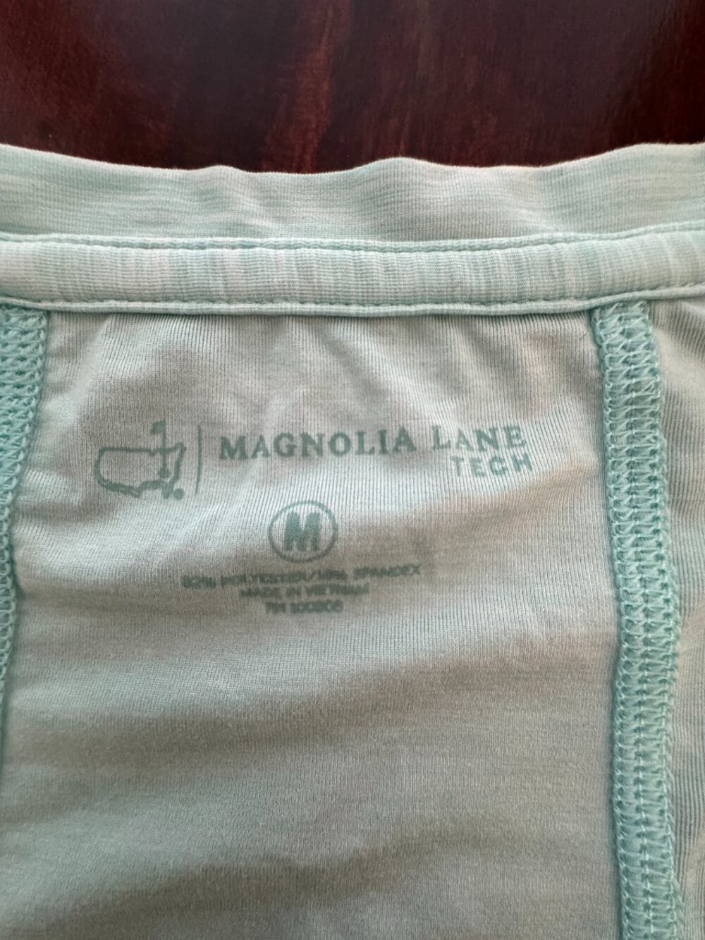 Masters Augusta National Women's Heathered Performance Tee Medium Seafoam Green - Picture 3 of 4